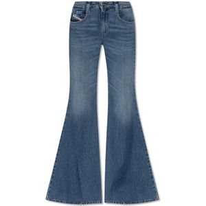 Diesel - 1970 D-Bleess - Jeans - Blauw - Bootcut - Katoen