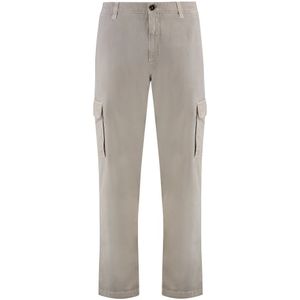 Moorer, Heren, Broeken, Beige, Maat: 2XL Katoen,