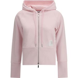 Thom Browne, Dames, Sweatshirts & Hoodies, Roze, Maat: M Katoen,