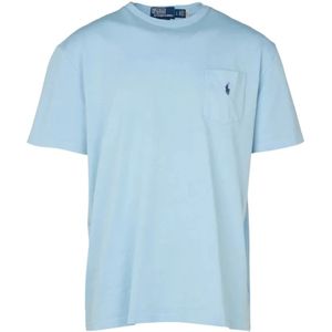Ralph Lauren, Heren, Tops, Blauw, Maat: S Katoen,