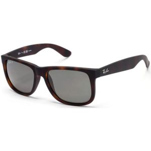 Ray Ban - Justin - Zonnebril - Rubber Havana - Dark Grey Polar