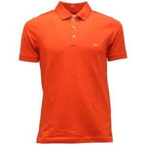 Fay, Heren, Tops, Oranje, Maat: S Katoen,