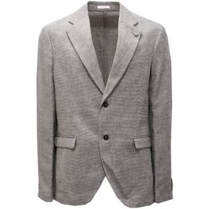 Officina36, Heren, Jassen, Grijs, Maat: S Katoen,