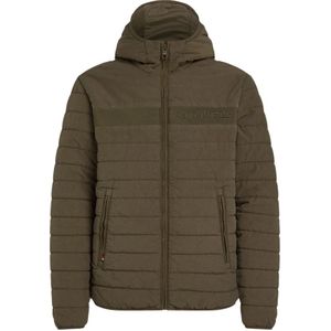 Tommy Hilfiger, Heren, Jassen, Groen, Maat: S Leer,