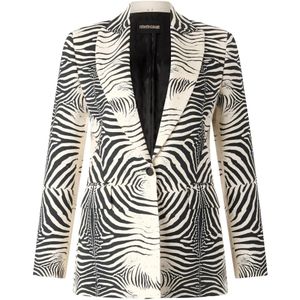 Roberto Cavalli, Dames, Jassen, Zwart, Maat: L Viscose,