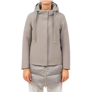 Herno, Dames, Jassen, Beige, Maat: L Poliester,