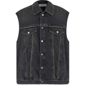 Off White, Heren, Jassen, Blauw, Maat: S