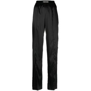 Tom Ford, Dames, Broeken, Zwart, Maat: M Zijde,