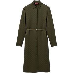 Gucci, Dames, Jurken, Groen, Maat: S Satijn,