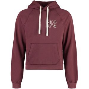 Palm Angels, Heren, Sweatshirts & Hoodies, Rood, Maat: M Katoen,