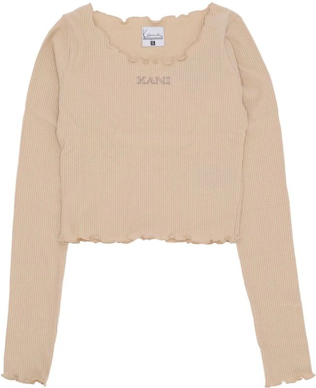 Karl Kani, Dames, Tops, Beige, Maat: S Katoen,
