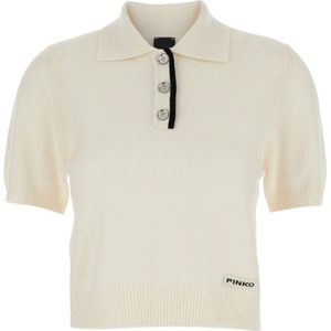 Pinko, Dames, Tops, Wit, Maat: XS Wol,
