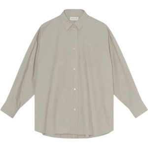 Skall Studio, Dames, Blouses & Shirts, Beige, Maat: S Katoen,