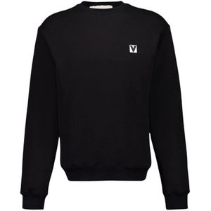 Valentino Garavani, Heren, Sweatshirts & Hoodies, Zwart, Maat: XL Katoen,