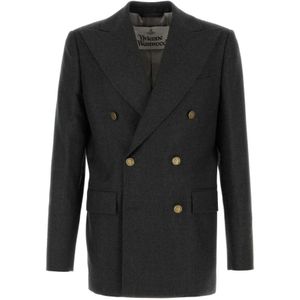 Vivienne Westwood, Heren, Jassen, Zwart, Maat: S Wol,