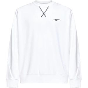 Givenchy, Heren, Sweatshirts & Hoodies, Wit, Maat: L