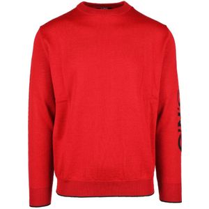 Costume National, Heren, Truien, Rood, Maat: L Wol,