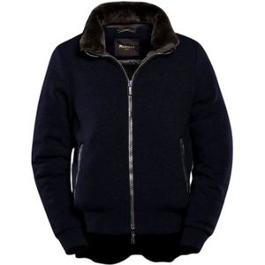 Moorer - Bomberjack - Blauw - Kasjmier - Heren