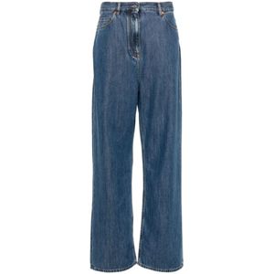 Valentino Garavani, Dames, Jeans, Blauw, Maat: W27 Denim,