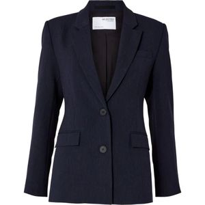 Selected Femme, Dames, Jassen, Blauw, Maat: S Leer,