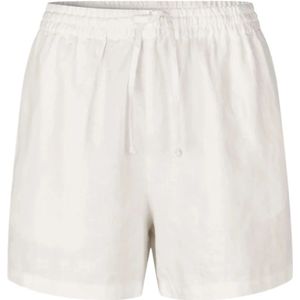 Samsøe Samsøe, Dames, Korte broeken, Wit, Maat: XS Linnen,