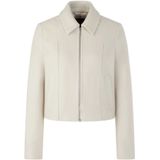 Marc Cain - Wollen Jas - Beige - Dames - Met Moderne Details