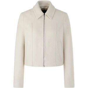 Marc Cain - Wollen Jas - Beige - Dames - Met Moderne Details