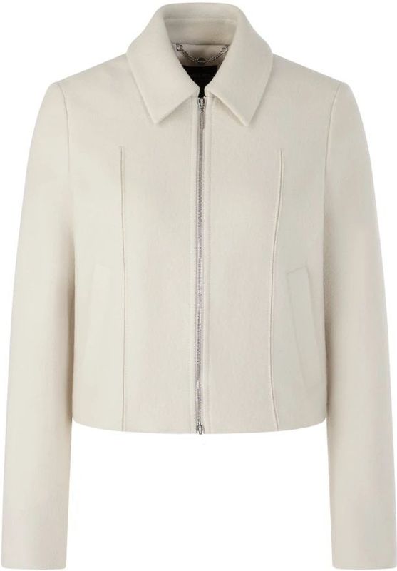 Marc Cain - Wollen Jas - Beige - Dames - Met Moderne Details