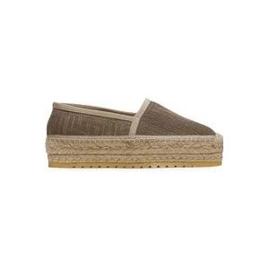 Balmain Alex monogram gebreide espadrilles , Beige , Dames , Maat: 41 EU