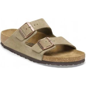 Birkenstock, Heren, Schoenen, Beige, Maat: 39 EU Suède,