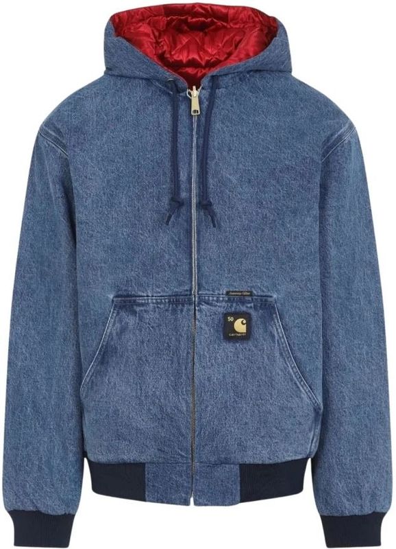 Carhartt Wip, Heren, Jassen, Blauw, Maat: M Denim,