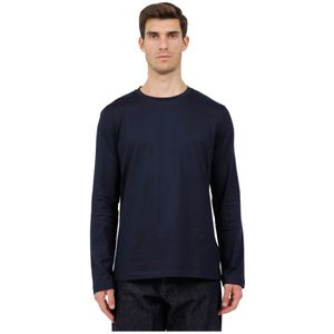 Dondup, Heren, Tops, Blauw, Maat: S Katoen,