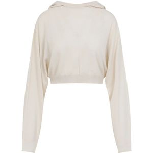 Rick Owens, Dames, Sweatshirts & Hoodies, Wit, Maat: XS