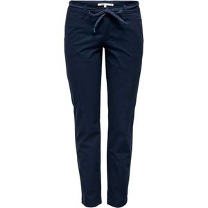 Only - Slim-Fit Broek - Blauw - Vetersluiting