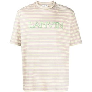 Lanvin, Heren, Tops, Wit, Maat: M Katoen,