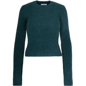 Patrizia Pepe, Dames, Truien, Groen, Maat: XS Spandex,