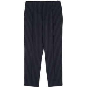 Maison Kitsuné, Heren, Broeken, Blauw, Maat: XS Katoen,