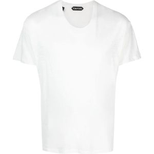 Tom Ford, Heren, Tops, Wit, Maat: M Katoen,