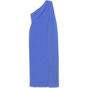 Solace London, Dames, Jurken, Blauw, Maat: 2XS