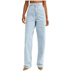 Nina Ricci, Dames, Jeans, Blauw, Maat: L Katoen,