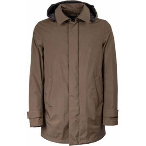 Herno, Heren, Jassen, Bruin, Maat: 2XL Polyamide,