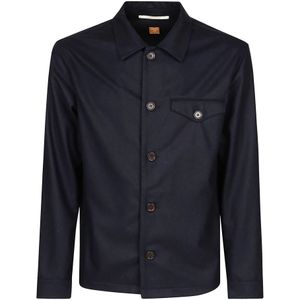 Hindustrie, Heren, Jassen, Blauw, Maat: XL Wol,