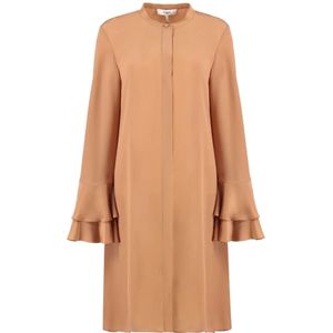 Chloé, Dames, Jurken, Roze, Maat: S Zijde,