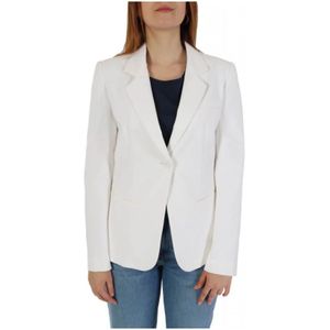 Emporio Armani, Dames, Jassen, Wit, Maat: L Katoen,
