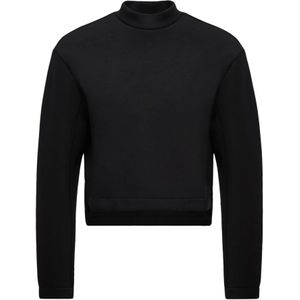 Moncler, Dames, Sweatshirts & Hoodies, Zwart, Maat: M Viscose,