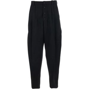 Jacquemus, Heren, Broeken, Zwart, Maat: XL Wol,