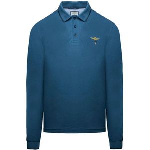 Aeronautica Militare, Heren, Tops, Blauw, Maat: M