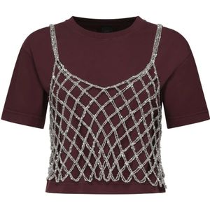 Pinko, Dames, Truien, Rood, Maat: XS Katoen,