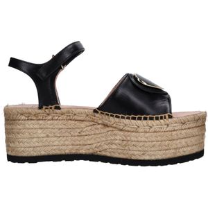 Love Moschino, Dames, Schoenen, Zwart, Maat: 41 EU Leer,