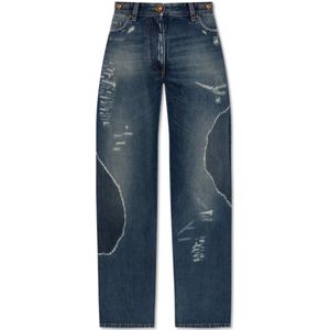 Versace, Dames, Jeans, Blauw, Maat: W25 Katoen,